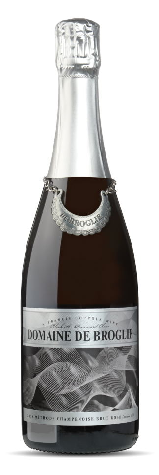 Domaine de Broglie 2018 Méthode Champenoise Brut Rosé Sparkling wine.