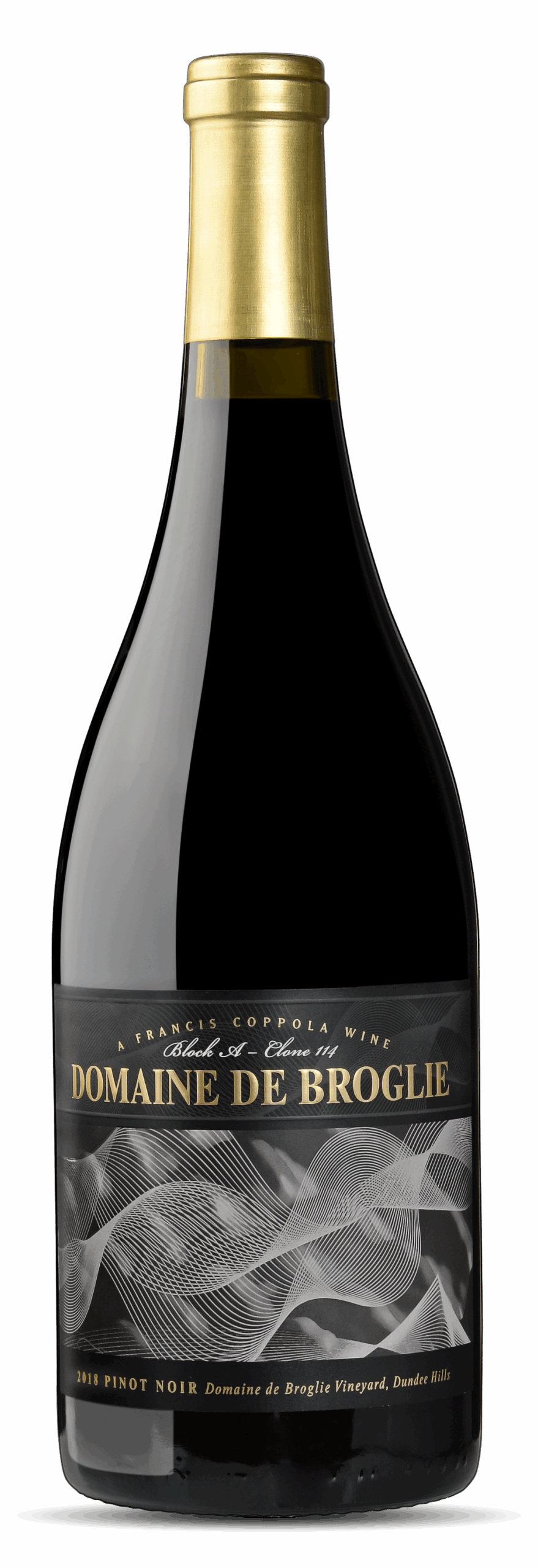 Domaine de Broglie 2018 Block A - Clone 114 Pinot Noir.