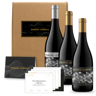 The Winemaker's Collection Oregon Pinot Noir gift collection featuring three 2022 Dundee Hills wines, including a signed Reserve Pinot Noir.